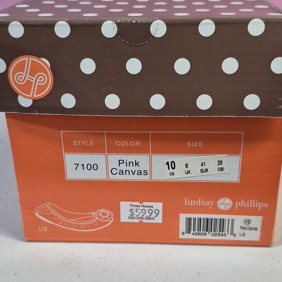 Lindsay Phillips LIZ 10 Pink Ballet Flat - New - Picture 6 of 6